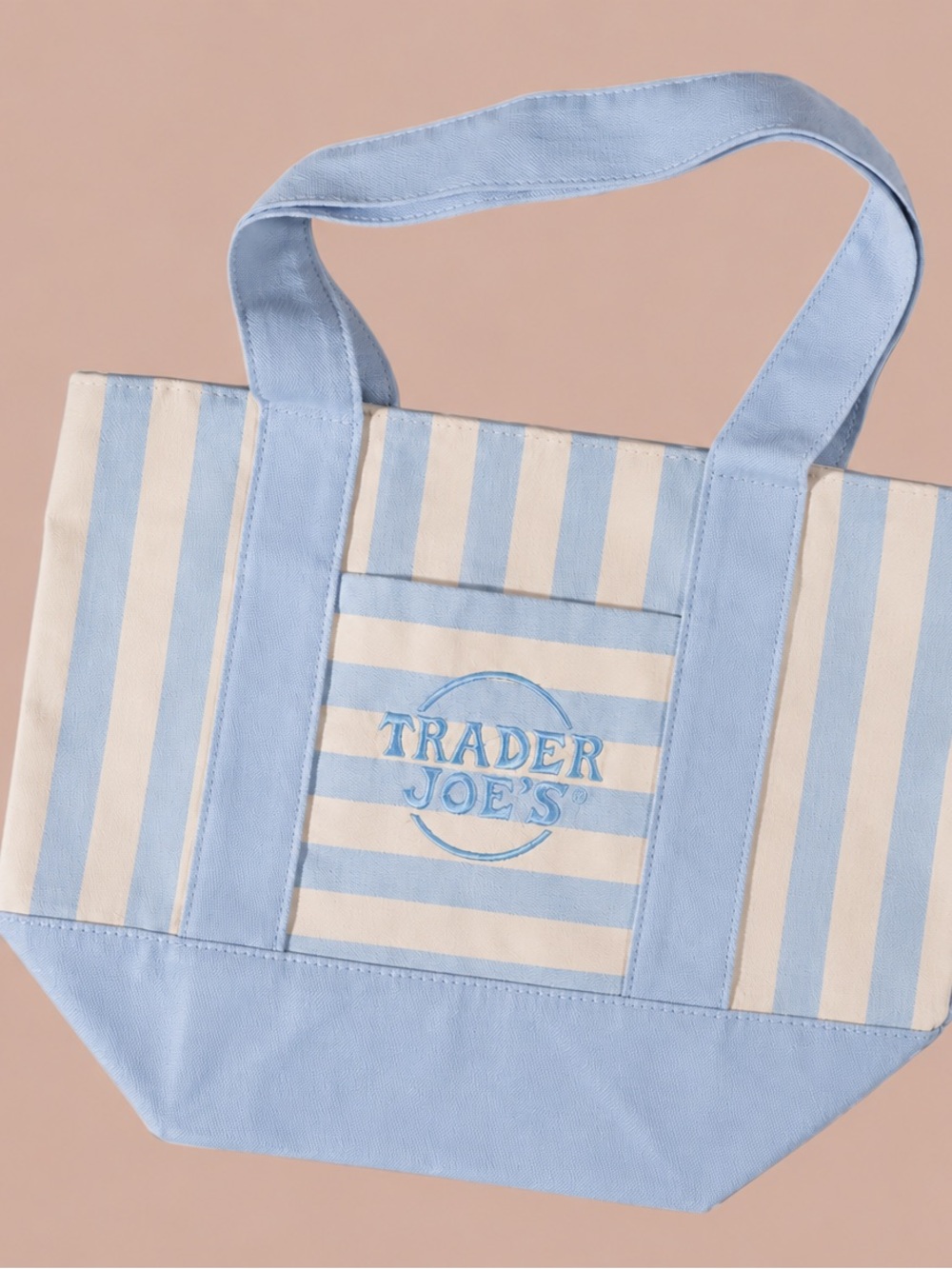 Trader Joe’s Mini Tote Bag  - Pastel Blue